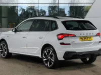 Used Skoda Kamiq Monte Carlo 85 HP (62 kW) 2024 Moon white metallic SUV