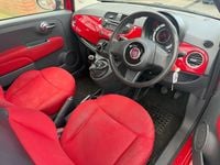 Used Fiat 500 Pop 69 HP (50 kW) 2009 Red Cabriolet