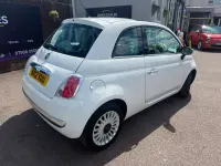 Used Fiat 500 Lounge 85 HP (62 kW) 2012 White Hatchback
