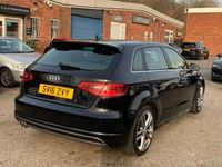 Used Audi A3 Sportback S-Line 184 HP (135 kW) 2016 Black Hatchback