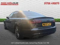 Used Audi A6 Black Edition 190 HP (139 kW) 2017 Blue Sedan