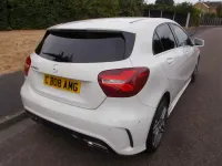 Used Mercedes A200 AMG Line Premium 136 HP (100 kW) 2016 White Hatchback