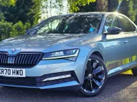Used Skoda Superb SportlinePlus 190 HP (139 kW) 2021 Grey Hatchback
