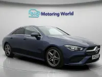 Used Mercedes CLA180 AMG line 136 HP (100 kW) 2022 Blue Coupe