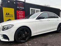 Used Mercedes E220 AMG line 2018 White Sedan
