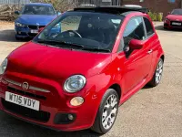 Used Fiat 500C S 69 HP (50 kW) 2015 Red Cabriolet