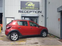 Used Dacia Sandero Ambiance 90 HP (66 kW) 2014 Red Hatchback