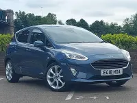 Used Ford Fiesta Titanium 100 HP (73 kW) 2018 Blue Hatchback