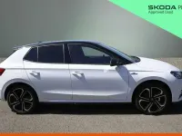 New Skoda Fabia Monte Carlo 113 HP (83 kW) 2026 Moon white metallic black magic pearl effect Hatchback
