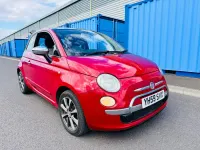 Używany Fiat 500 Lounge 69 KM (50 kW) 2009 Czerwony Kabriolet