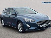 Used Ford Focus Titanium 125 HP (91 kW) 2020 Chrome blue (premium paint) Estate