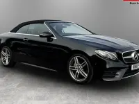 Used Mercedes E220 AMG line 194 HP (142 kW) 2018 Black Cabriolet
