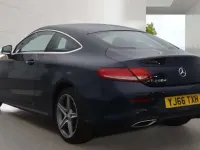 Used Mercedes C250 AMG line 204 HP (150 kW) 2016 Blue Coupe