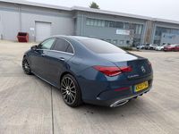 Used Mercedes CLA220 AMG Line Premium Plus 190 HP (139 kW) 2020 Blue Sedan