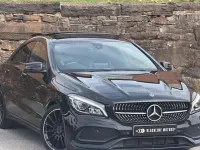 Used Mercedes CLA220 AMG line 170 HP (125 kW) 2018 Black Coupe