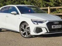 Used Audi A3 S-Line 110 HP (80 kW) 2024 White Hatchback