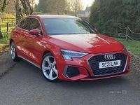 Used Audi A3 S-Line 110 HP (80 kW) 2021 Red Sedan