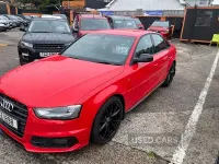 Used Audi A4 Black Edition 150 HP (110 kW) 2015 Red Sedan