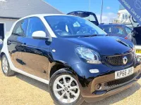 Used Smart ForFour Passion 71 HP (52 kW) 2016 Black/white Hatchback