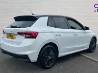 Used Skoda Fabia Colour Edition 80 HP (58 kW) 2024 Moon white metallic black magic pearl effect Hatchback