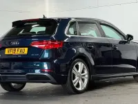 Used Audi A3 Sportback S-Line 150 HP (110 kW) 2019 Blue Hatchback
