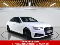 Used Audi A4 Black Edition 190 HP (139 kW) 2019 White Sedan