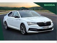 Used Skoda Superb SportlinePlus 190 HP (139 kW) 2021 White Hatchback