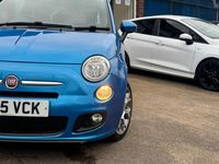 Used Fiat 500 S 69 HP (50 kW) 2015 Blue Hatchback