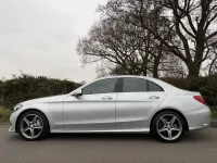 Begagnad Mercedes C220 AMG line 170 HK (125 kW) 2015 Silver Sedan