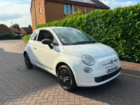 Used Fiat 500 Pop 69 HP (50 kW) 2009 White Cabriolet
