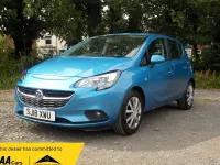 Used Vauxhall Corsa Design Edition 90 HP (66 kW) 2018 Blue Hatchback