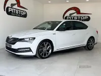 Used Skoda Superb SportlinePlus 190 HP (139 kW) 2022 White Hatchback