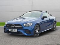 Used Mercedes E220 AMG line 191 HP (140 kW) 2022 Blue Coupe