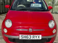 Used Fiat 500 Lounge 69 HP (50 kW) 2013 Red Hatchback