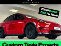 Used Tesla Model Y Long Range AWD 378 kW (514 HP) 2023 Red SUV