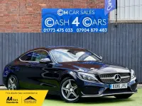 Used Mercedes C200 AMG line 2016 Black Coupe