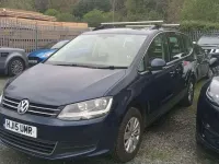 Used VW Sharan SE 140 HP (102 kW) 2015 Blue MPV