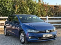 Used VW Polo SE 95 HP (69 kW) 2020 Blue Hatchback
