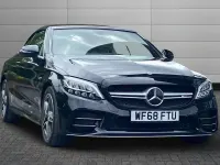 Used Mercedes C43 AMG AMG 390 HP (286 kW) 2018 Obsidian black Cabriolet