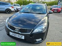 used Kia Ceed Sportswagon 1.6 CRDI 3 5d 114 BHP IN BLACK WITH 77,000 MILES AND A SERVICE HISTORY, 3 OWNERS FROM NEW, WITH A