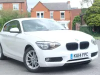 Used BMW 114 Performance 100 HP (73 kW) 2014 White Hatchback
