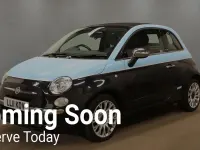 Used Fiat 500 Lounge 85 HP (62 kW) 2011 Black Cabriolet
