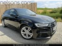 Used Audi A3 S-Line 150 HP (110 kW) 2018 Black Sedan