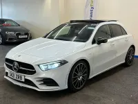 Used Mercedes A200 Exclusive 150 HP (110 kW) 2021 White Hatchback