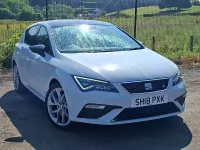 Used Seat Leon FR 180 HP (132 kW) 2018 White Hatchback
