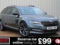 Used Skoda Superb SportlinePlus 150 HP (110 kW) 2019 Grey Estate