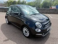 Used Fiat 500 Lounge 69 HP (50 kW) 2018 Black Hatchback