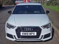 Used Audi A3 Black Edition 150 HP (110 kW) 2018 White Sedan