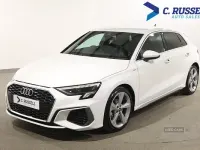 Used Audi A3 S-Line 150 HP (110 kW) 2022 White Sedan