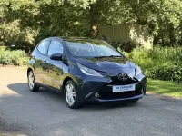Used Toyota Aygo x-press 68 HP (50 kW) 2015 Blue Hatchback